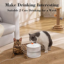 Cat Water Fountain Wireless,luti Water Fountain for Cats Inside with Wireless Pump,77OZ