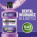 Listerine Total Care Anticavity Fluoride Mouthwash, Mint, 1 L