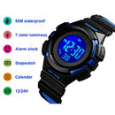 Kids Watches Digital Outdoor Sport Waterproof Electrical EL-Lights Watches