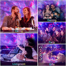 Galaxy Projector for Bedroom, White Noise Galaxy Light, Remote Timer Star Projector