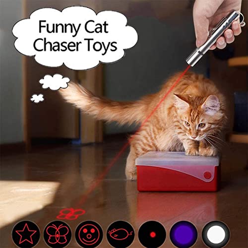 Cat Laser Toy, Dog Laser Pointer for Interactive Toys for Indoor Cats Dogs, Long Range