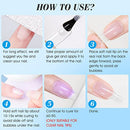 6 in 1 Nail Glue Gel for Acrylic Nails Long Lasting, Curing Needed UV Extension Glue