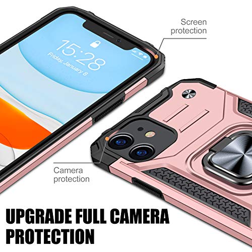 iPhone 11 Case with Screen Protector 2PCS, Military-Grade Drop Protection