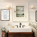 Rustic Bathroom Rules Sign ,Farmhouse Toilet Wall Decor