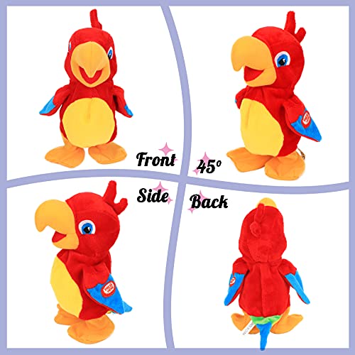 Talking Parrot Repeats What You Say Walking Electric Interactive Animated Toy