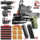 Toy Gun,Soft Foam Bullets, Soft Bullet Toy Gun,Cool Toy Pistol.with 60 Pcs EVA Darts