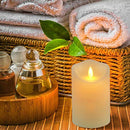Flickering Flameless Candles Waterproof Outdoor Candles Battery Operated  Pack of 3