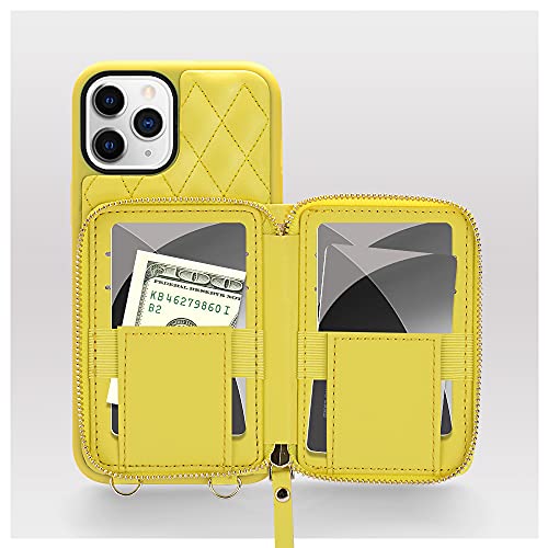iPhone 11 Pro Max Wallet Case, iPhone 11 Pro Max Card Holder Case Crossbody Purse