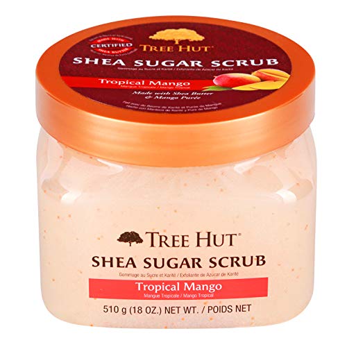 Tree Hut Shea Sugar Scrub Tropical Mango, 18oz, Ultra Hydrating and Exfoliating Scrub