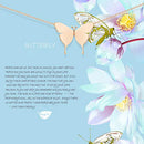 Gold Dainty Initial Necklace 18K Gold Plated Butterfly Pendant Name Necklaces