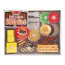 Melissa & Doug Grill and Serve BBQ Set (20 pcs) - Wooden Play Food and Accessories