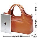 Genuine Leather Purses and Handbags for Women Shoulder Bag Top Handle Satchel 