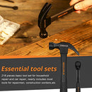 218-Piece General Household Hand Tool kit, Auto Repair Tool Set