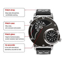 Men's Unique Analog Watch, Waterproof Fashion Dress Quartz Wrist Watch