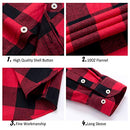 Men's Button Down Regular Fit Long Sleeve Plaid Flannel Casual Shirts