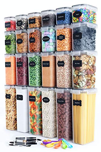 Airtight Food Storage Container Set - 24 Piece, Kitchen & Pantry Organization