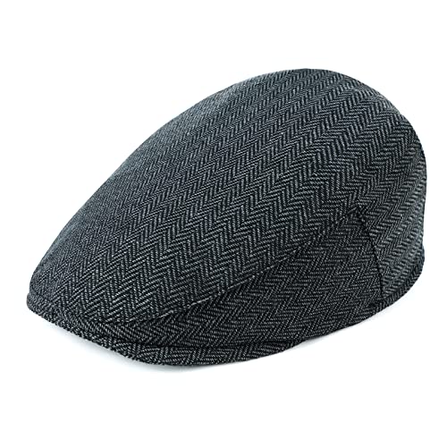 Hats for Men Flat Hat Cap Cabbie Ivy Fitted Scally Cap Vintage Newsboy Hats Caps