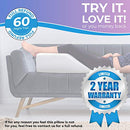 Leg Elevation Pillow - with Memory Foam Top, High-Density Leg Rest Elevating Foam
