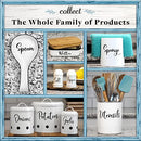 Salt and Pepper Shakers set Farmhouse Kitchen Decor Ceramic Salt Shaker -White