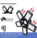 2 Pack LED Garage Light, 150W Ultra Bright LED Shop Light with 5 Adjustable Panels