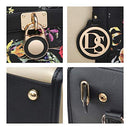 Women Designer Handbags and Purses Two Tone Fashion Satchel Bags Tote Bags