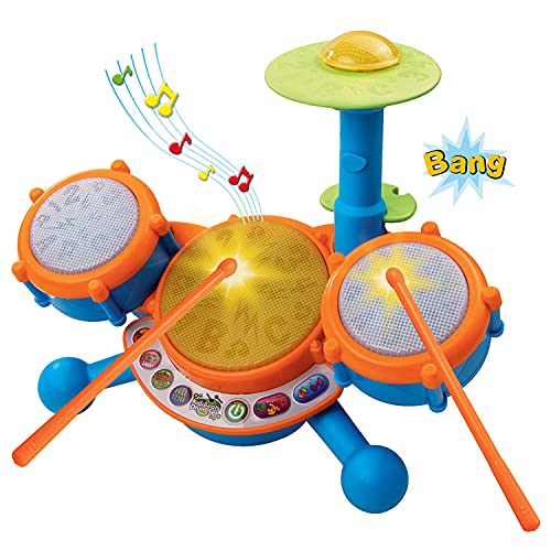 VTech KidiBeats Drum Set (Frustration Free Packaging) , Orange