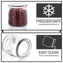 Glass Jars, 40 PACK 6 oz Clear Yogurt Jars With PE Lids, Glass Pudding Jars  (200ml)