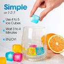 Reusable Ice Cubes For Drinks - Quick And Easy To Use  Storage Container