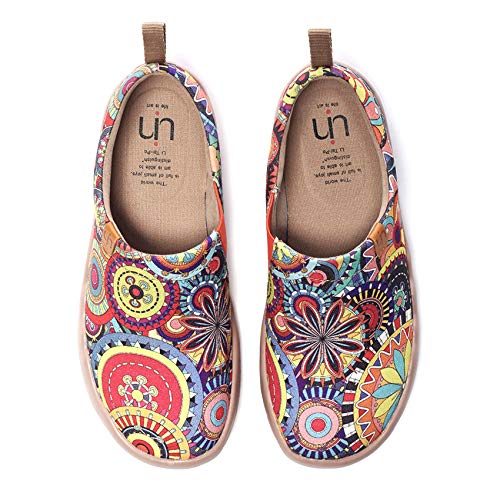 Women's Fashion Floral Art Sneaker Painted Canvas Ladies Travel Shoes