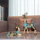 Good Luck Deer Decor, Deer Figurine Home Decor, Deer Statues Decorations for Home