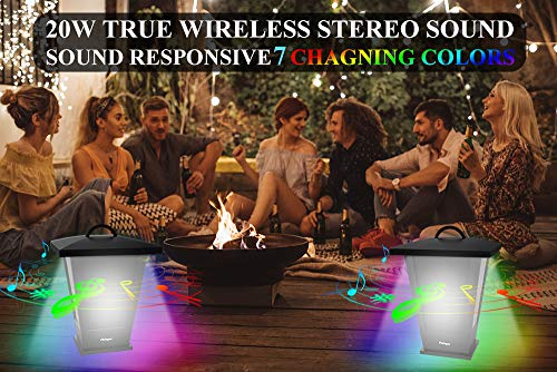 Bluetooth Speakers Waterproof,  2 Packs True Wireless Stereo Sound 20W Speakers