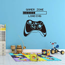 Gamer Wall Decal, Game Zone Loading Wall Stickers, Video Game Controller Decor