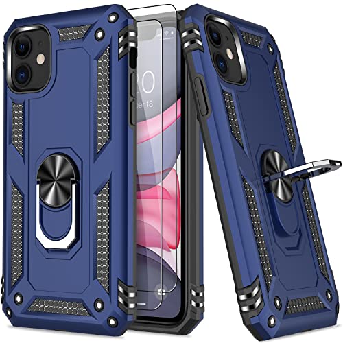 iPhone 11 Case with 2 Pack Tempered Glass Screen Protector,iPhone 11 Cover