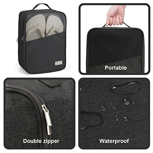 Shoe Bag Holds 3 Pair of Shoes for Travel, Medium Waterproof Shoe Bags for Storage