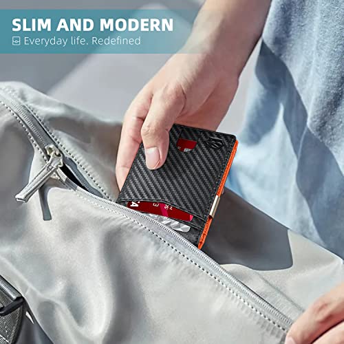 Wallet for Men Slim Larger Capacity with 12 Slots RFID Blocking Men's Wallet Gift Box