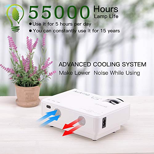 Mini Projector 2022 Upgraded Portable Video-Projector,55000 Hours