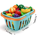 70 PCS Cutting Play Food Toy for Kids Kitchen, Pretend Fruit &Vegetables Accessories