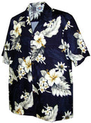 Pacific Legend Aloha Shirts The Luau in Navy L 410-3162
