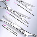 4CR Stainless Steel Safety Round Tip 6 in 1 Dog Grooming Scissors