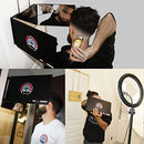 360° Mirror - 3 Way Mirror for Self Hair Cutting with Height Adjustable Hooks