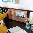 Wooden Study Desk with Chair - Drawers, Extra Storage, Handles, Gift for Ages 5-10