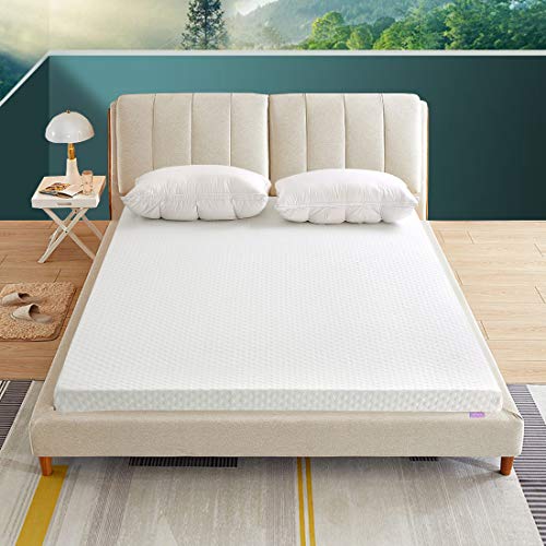 3 Inch Cool Gel Memory Foam Mattress Topper，Soft Luxury Premium Foam