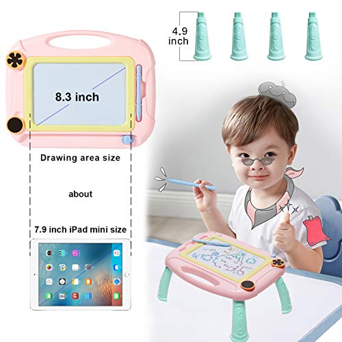Matesy Toddler Toys for 1-2 Year Old Girls Gifts, Magnetic Drawing Board for Kids