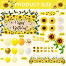 Sunflower Birthday Party Decoration Pack, 111 Pcs Baby Shower Party Supplies