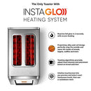 2-Slice, High-End Stainless Steel Design. Features Touchscreen with 60+ High-Speed