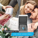 Women’s Silver Plated Infinity Love Heart Pendant Necklace with Turquoise Aquamarine