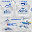 Premium Collapsible Water Container Bag, BPA Free Food Grade Clear Plastic