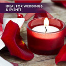 Unscented Tea Lights Candles in Bulk | 100 White, Smokeless, Dripless & Long Lasting