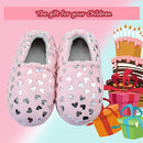 Fleece Heart Slippers Warm Household Indoor Home Slippers 1 M US Light Pink