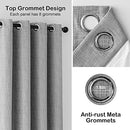 Blackout Window Curtains for Bedroom Living Room, Textured Faux Linen Curtains